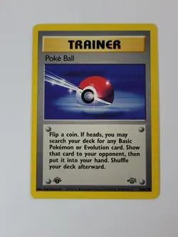 Pokemon Card 1st Edition Poke Ball 64/64 Jungle Regular US - Image 1