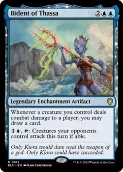 Bident of Thassa Commander: Bloomburrow Magic: The Gathering 162 - Image 1