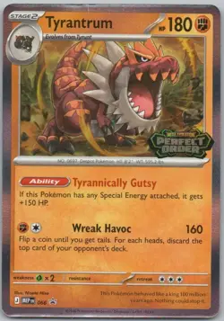 Tyrantrum - 066 066 Mega Evolution Promo Stamp Fighting Pokemon Card NM - Image 1