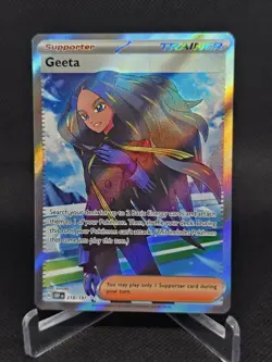 Geeta - Full Art - Ultra Rare 218/197 Obsidian Flames - Pokemon TCG - Image 1