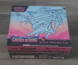 Pokemon Center Chaos Rising Elite Trainer Box ETB Factory Sealed In Hand PKC - Image 1