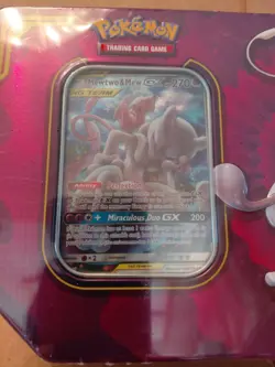 Pokemon Power Partnership Mewtwo & Mew GX Tag Team Tin – Factory Sealed - Image 2