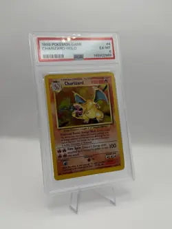 PSA EX-MT 6 Pokemon TCG Charizard Base Set Holo Rare #4/102 1999 English - Image 1
