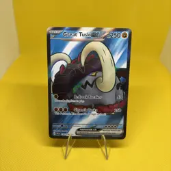 Pokemon Great Tusk ex 230/198 Scarlet & Violet Ultra Rare Full Art Holo NM - Image 1
