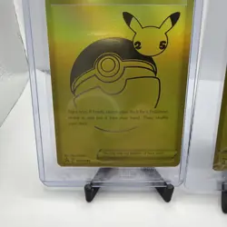 SEALED Pokemon Celebrations Pikachu V SWSH145 & Poke Ball SWSH146 Gold Promos - Image 4