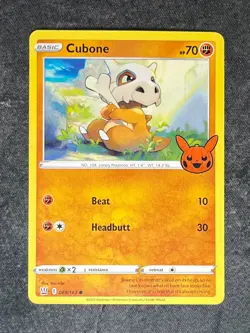 CUBONE 069/163 Promo TRICK OR TRADE BOOSTER Cute Pokemon | NM-LP - Image 1