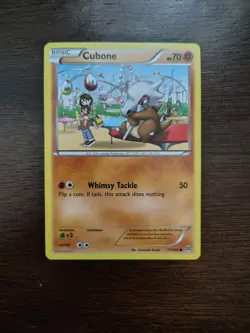 Pokemon TCG Cubone 77/162 Basic 2015 70 HP Whimsy Tackle - Image 1
