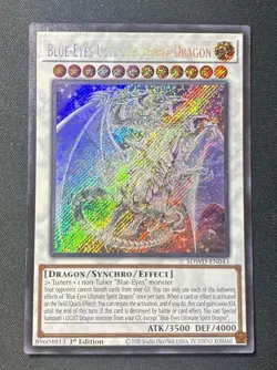 YuGiOh Blue-Eyes Ultimate Spirit Dragon - Holographic 1st Edition - Image 1