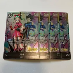 Dragon Ball Fusion World Card Sleeve Set Featuring Four Bulma - Image 1