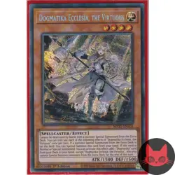 Yugioh Dogmatika Ecclesia, the Virtuous MP21-EN101 Secret Rare 1st Edition NM - Image 1