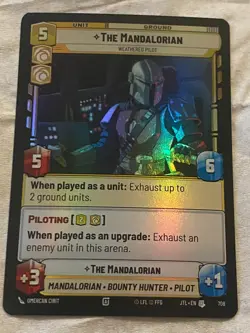 STAR WARS UNLIMITED TCG JTL THE MANDALORIAN Foil Card NM - Image 1
