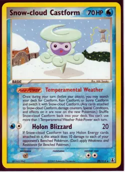 2005 POKEMON SNOW-CLOUD CASTFORM 29/113 Ex DELTA SPECIES -RARE -REGULAR- NM - Image 1