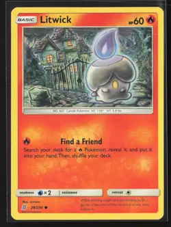 Litwick 28/236 Common Unified Minds Pokemon Lightly Played - Image 1