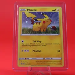 Pokemon TCG Sword & Shield Black Star Promo SWSH039 Pikachu - Image 1