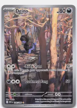 Deino 146/086 Holo Illustration Rare White Flare Pokemon Near Mint - Image 1