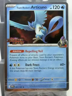Pokemon Team Rocket’s Articuno 051/182 Destined Rivals Stamped Sealed - Image 1