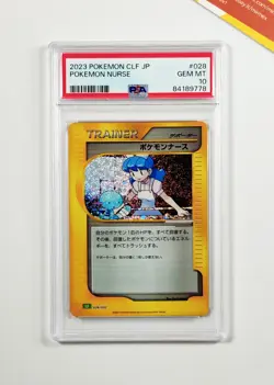 Pokemon PSA 10 Nurse #028 CLF Classic Collection 2023 Japanese - Image 1