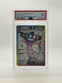 Espeon ex 175 Black Star Promo Pokemon TCG Prismatic Evolutions PSA 9 - Image 1