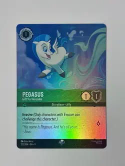 Disney Lorcana Fabled PEGASUS EPIC FOIL Gift for Hercules #212/204 PACK FRESH NM - Image 1