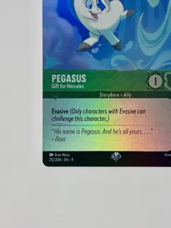 Disney Lorcana Fabled PEGASUS EPIC FOIL Gift for Hercules #212/204 PACK FRESH NM - Image 3