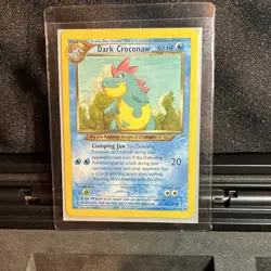 Pokemon TCG Dark Croconaw Neo Destiny Card 32/105 Unlimited COOL OLDER CARD‼ - Image 1
