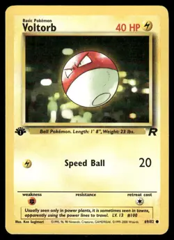 Pokemon Cards Voltorb 69/82 1ST EDITION Team Rocket WOTC Common NM - Image 1