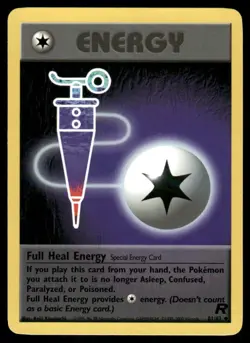 Pokemon Cards Full Heal Energy 81/82 Team Rocket Uncommon NM - Image 1