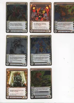 Lot #0064. 7 Chaotic Creature cards. Danian Rare. low - Image 1