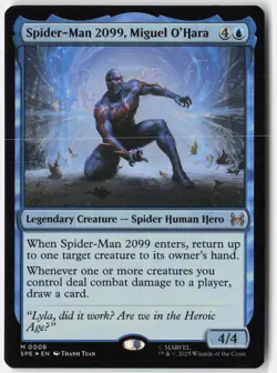 Spider-Man 2099, Miguel O'Hara Marvel's Spider-Man Magic: The Gathering Foil NM - Image 1