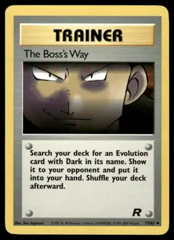 Pokemon Cards The Boss's Way 73/82 Team Rocket Uncommon NM *3 - Image 1