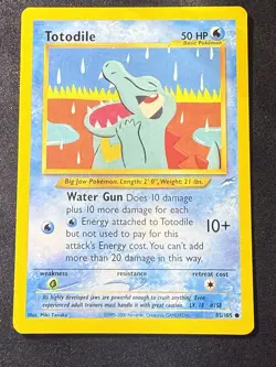 Pokemon TCG Totodile Neo Destiny 85/105 Regular Unlimited Common-LP!! - Image 1