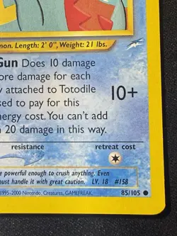 Pokemon TCG Totodile Neo Destiny 85/105 Regular Unlimited Common-LP!! - Image 5