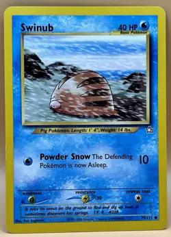 Swinub 79/111 – Neo Genesis (Unlimited) – LP – WOTC 2000 Pokemon TCG - Image 1