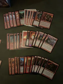 Mtg Collection Lot#5 Red 122 cards - Image 1