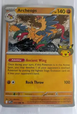 Pokemon Archeops Field Museum Exclusive Promotional Card - new, sealed - Image 1