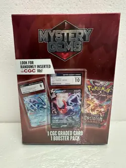 Pokemon Mystery Gems 1 CGC Graded Card & 1 Booster Pack 2025 New Sealed Box NWT - Image 1