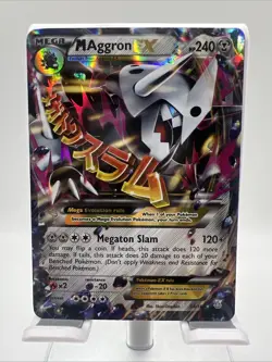 Pokemon TCG M Aggron EX Ultra Rare Card 94/160 XY Primal Clash - Image 1