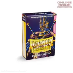 DRAGON SHIELD - Japanese Card Sleeves Matte PURPLE Pack of 60 #AT11109 - Image 1