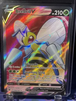 Pokemon Beedrill V (Full Art) 160/189 Swsh10: Astral Radiance Holo - Image 1
