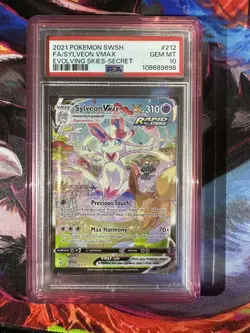 Sylveon VMAX 212/203 SWSH07 Evolving Skies PSA 10 Gem Mint Pokemon TCG - Image 1