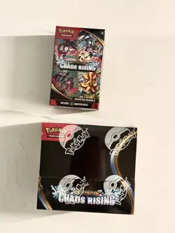 Pokemon TCG Mega Evolution: Chaos Rising Booster Box + Bundle, Sealed, English - Image 1