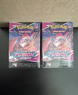LOT OF 2 Pokemon TCG Fusion Strike Build and Battle Box - NEW SEALED - Image 1