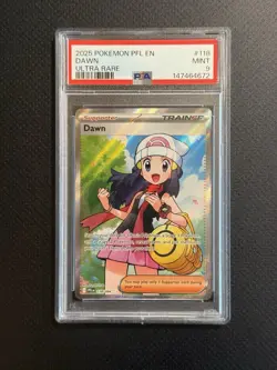 2025 Pokemon PFL EN-Dawn #118 Ultra Rare PSA 9 - Image 1