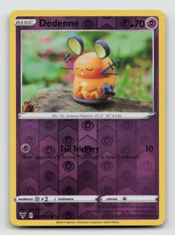 DEDENNE 077/185 Common Reverse Holo Pokemon VIVID VOLTAGE - Image 1