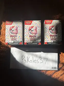 151 Booster Bundle Lot Of 3 Bundles Scarlet Violet Pokemon Card Game TCG Cards - Image 1