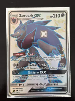 Zoroark GX 77a/73 Alternate Art Hidden Fates Shiny Pokemon TCG - Near Mint - Image 1