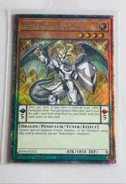 Yugioh! Luster Pendulum, the Dracoslayer RA04-EN252 Quarter Century Secret Rare - Image 1