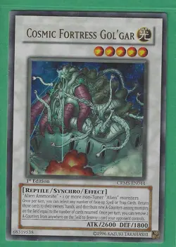 Yugioh - Crimson Crisis "Cosmic Fortress Gol'Gar" CRMS-EN044 1st Edition - Image 1