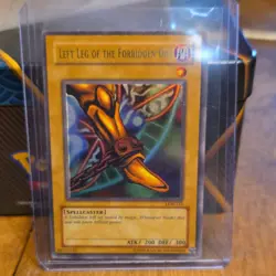 Yu-Gi-Oh! Konami Left Leg of the Forbidden One LOB-121 Unlimited Spellcaster - Image 1