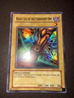 Yu-Gi-Oh! Right Leg Of The Forbidden One - LOB-120- Ultra Rare-Unlimited LP! - Image 1